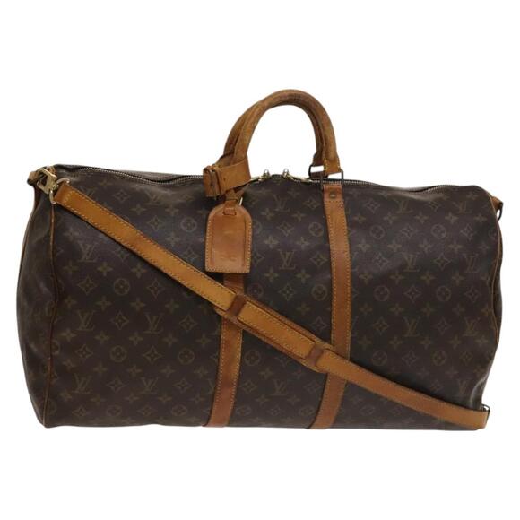 LOUIS VUITTON Monogram Keepall Bandouliere 55 Boston Bag M41414 - Picture 1 of 16